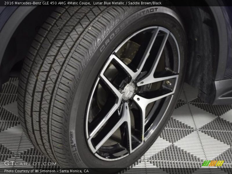 Lunar Blue Metallic / Saddle Brown/Black 2016 Mercedes-Benz GLE 450 AMG 4Matic Coupe