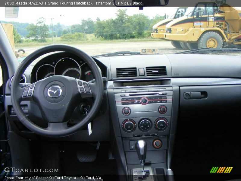 Phantom Blue Mica / Black 2008 Mazda MAZDA3 s Grand Touring Hatchback