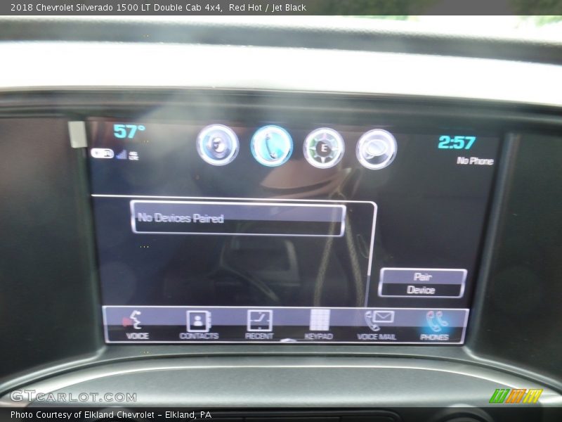 Red Hot / Jet Black 2018 Chevrolet Silverado 1500 LT Double Cab 4x4
