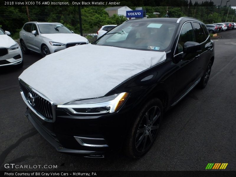 Onyx Black Metallic / Amber 2018 Volvo XC60 T6 AWD Inscription