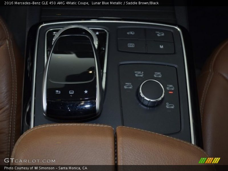 Lunar Blue Metallic / Saddle Brown/Black 2016 Mercedes-Benz GLE 450 AMG 4Matic Coupe