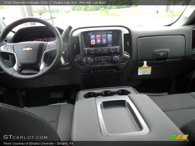 Red Hot / Jet Black 2018 Chevrolet Silverado 1500 LT Double Cab 4x4