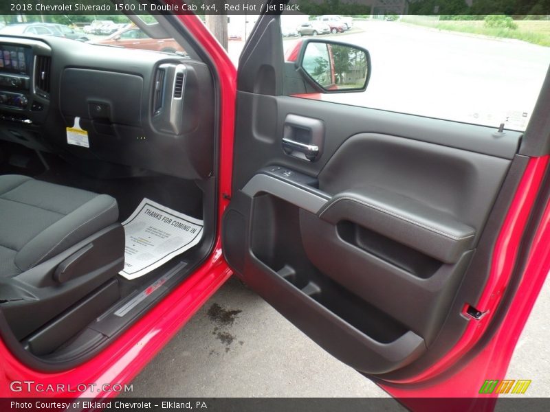 Red Hot / Jet Black 2018 Chevrolet Silverado 1500 LT Double Cab 4x4