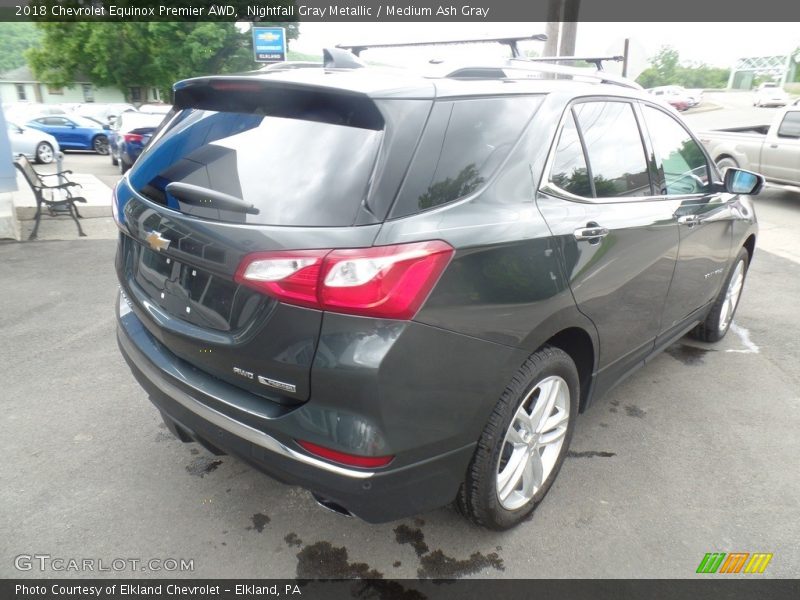 Nightfall Gray Metallic / Medium Ash Gray 2018 Chevrolet Equinox Premier AWD