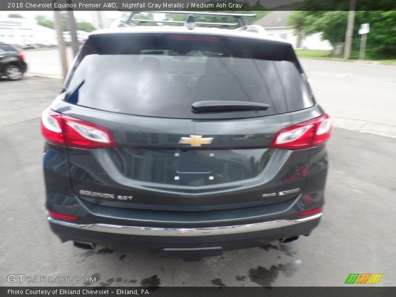 Nightfall Gray Metallic / Medium Ash Gray 2018 Chevrolet Equinox Premier AWD