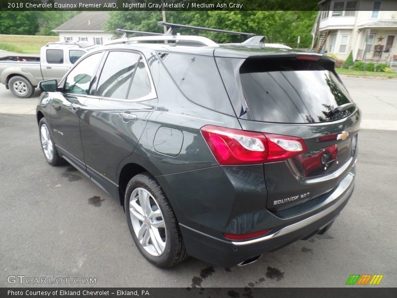 Nightfall Gray Metallic / Medium Ash Gray 2018 Chevrolet Equinox Premier AWD