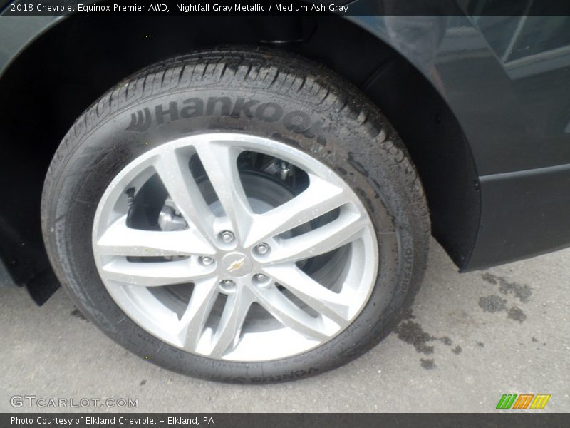 Nightfall Gray Metallic / Medium Ash Gray 2018 Chevrolet Equinox Premier AWD