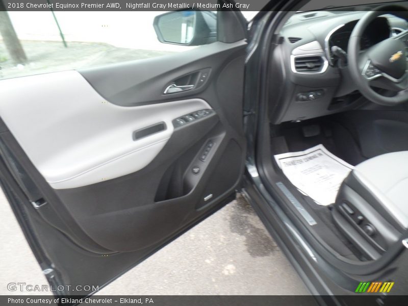 Nightfall Gray Metallic / Medium Ash Gray 2018 Chevrolet Equinox Premier AWD
