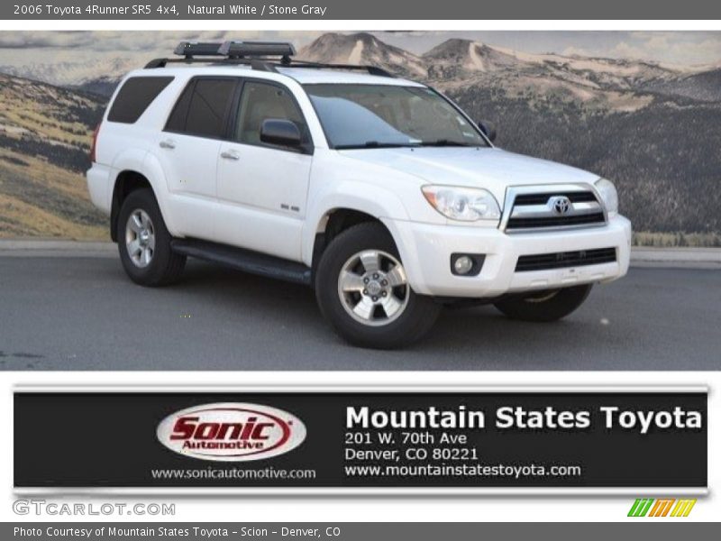 Natural White / Stone Gray 2006 Toyota 4Runner SR5 4x4