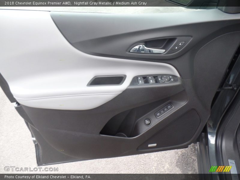 Nightfall Gray Metallic / Medium Ash Gray 2018 Chevrolet Equinox Premier AWD
