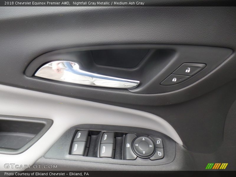 Nightfall Gray Metallic / Medium Ash Gray 2018 Chevrolet Equinox Premier AWD