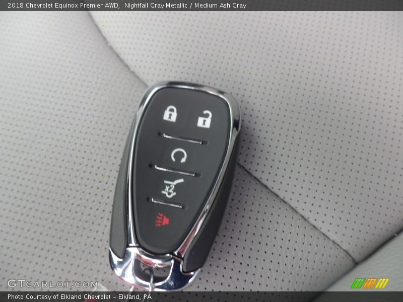 Nightfall Gray Metallic / Medium Ash Gray 2018 Chevrolet Equinox Premier AWD