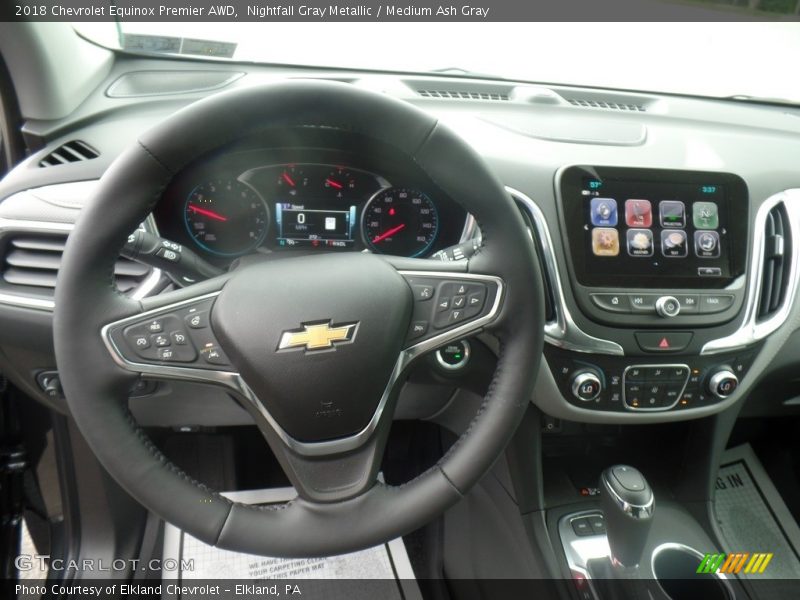 Nightfall Gray Metallic / Medium Ash Gray 2018 Chevrolet Equinox Premier AWD