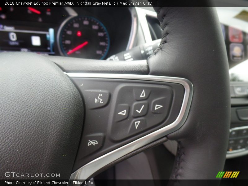 Nightfall Gray Metallic / Medium Ash Gray 2018 Chevrolet Equinox Premier AWD