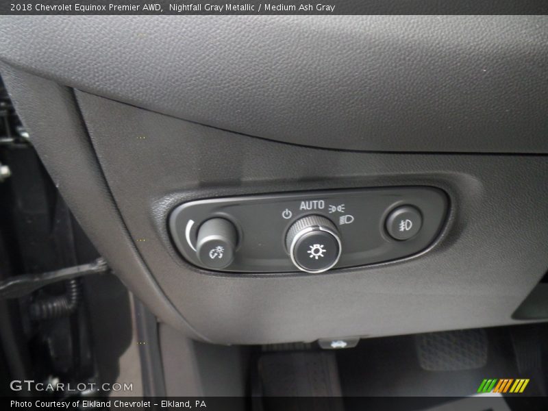 Nightfall Gray Metallic / Medium Ash Gray 2018 Chevrolet Equinox Premier AWD