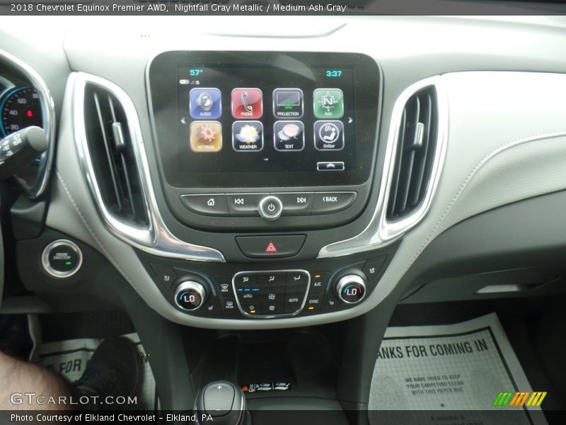Nightfall Gray Metallic / Medium Ash Gray 2018 Chevrolet Equinox Premier AWD