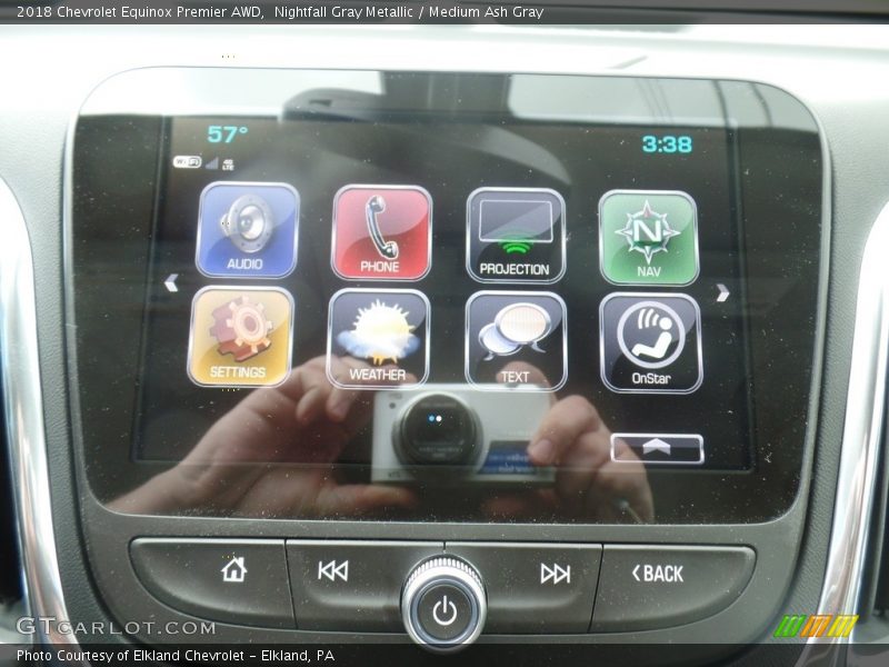 Nightfall Gray Metallic / Medium Ash Gray 2018 Chevrolet Equinox Premier AWD