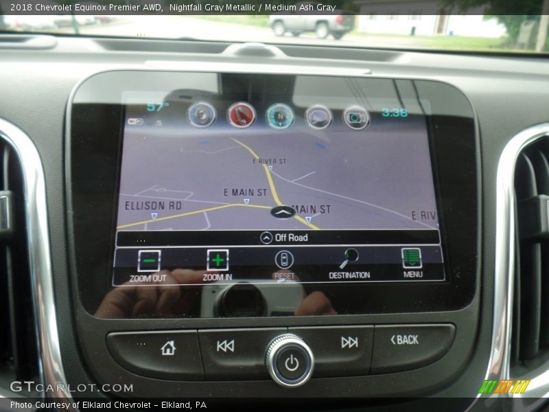 Nightfall Gray Metallic / Medium Ash Gray 2018 Chevrolet Equinox Premier AWD