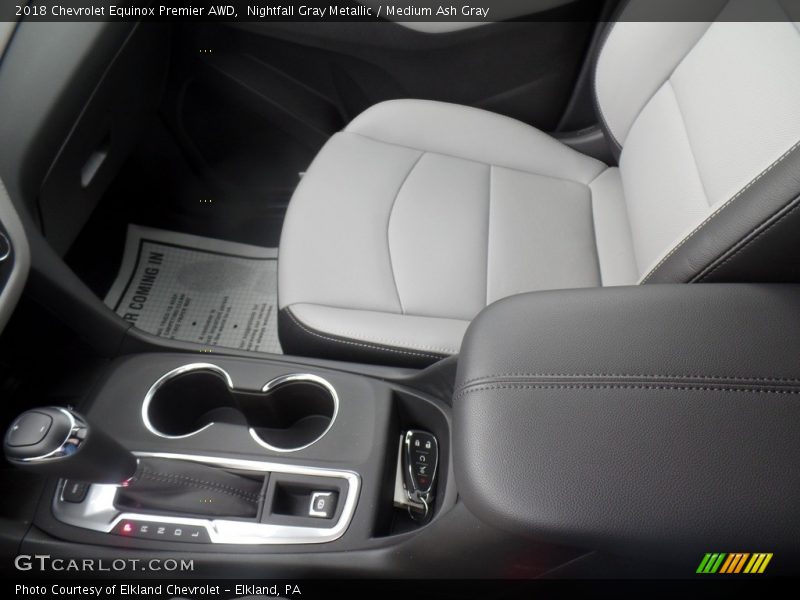 Nightfall Gray Metallic / Medium Ash Gray 2018 Chevrolet Equinox Premier AWD