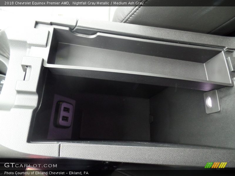 Nightfall Gray Metallic / Medium Ash Gray 2018 Chevrolet Equinox Premier AWD