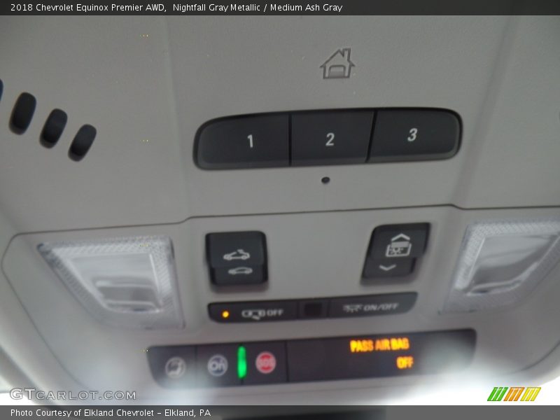 Nightfall Gray Metallic / Medium Ash Gray 2018 Chevrolet Equinox Premier AWD