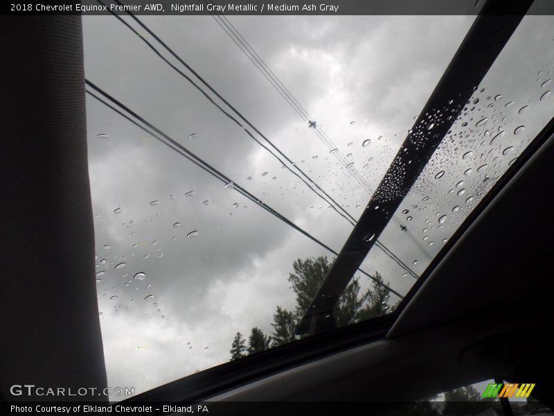 Nightfall Gray Metallic / Medium Ash Gray 2018 Chevrolet Equinox Premier AWD