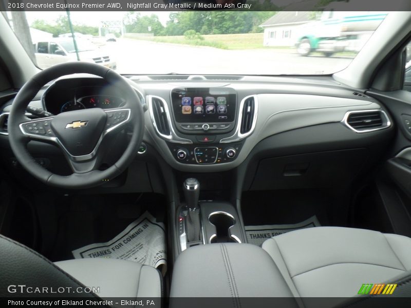 Nightfall Gray Metallic / Medium Ash Gray 2018 Chevrolet Equinox Premier AWD