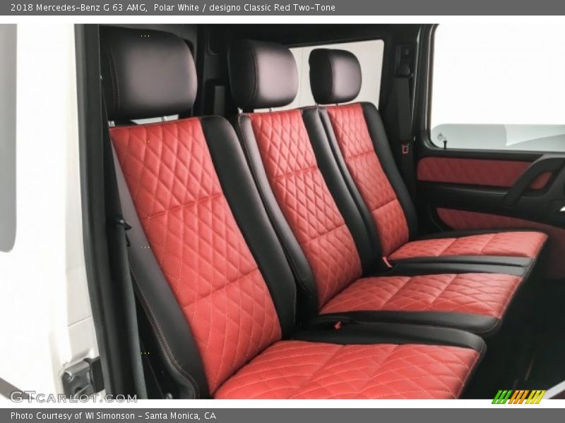 Polar White / designo Classic Red Two-Tone 2018 Mercedes-Benz G 63 AMG