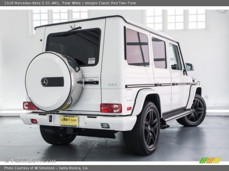 Polar White / designo Classic Red Two-Tone 2018 Mercedes-Benz G 63 AMG