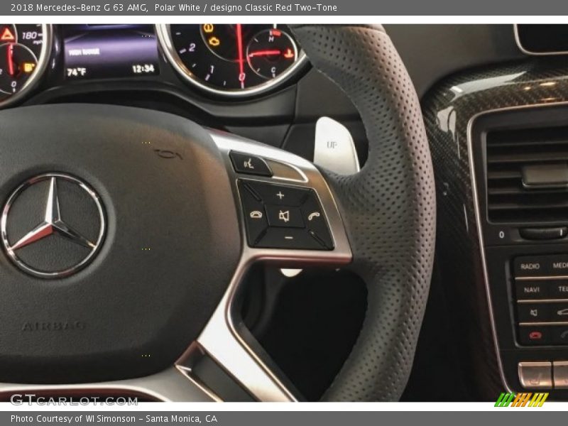 Polar White / designo Classic Red Two-Tone 2018 Mercedes-Benz G 63 AMG