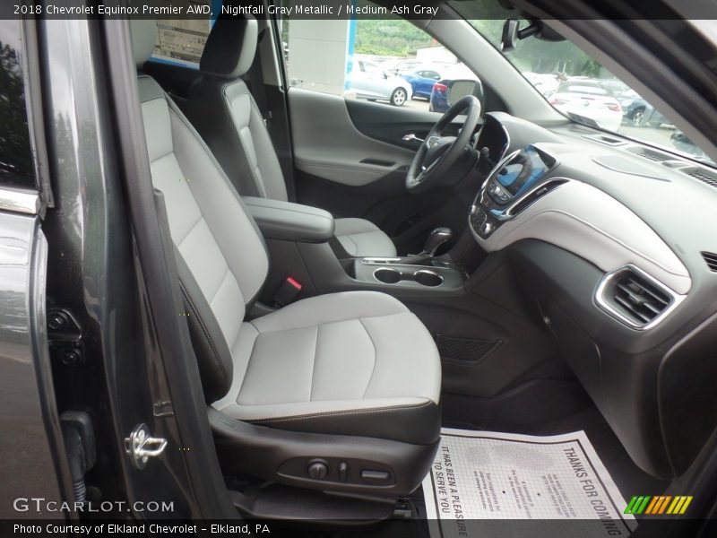 Nightfall Gray Metallic / Medium Ash Gray 2018 Chevrolet Equinox Premier AWD