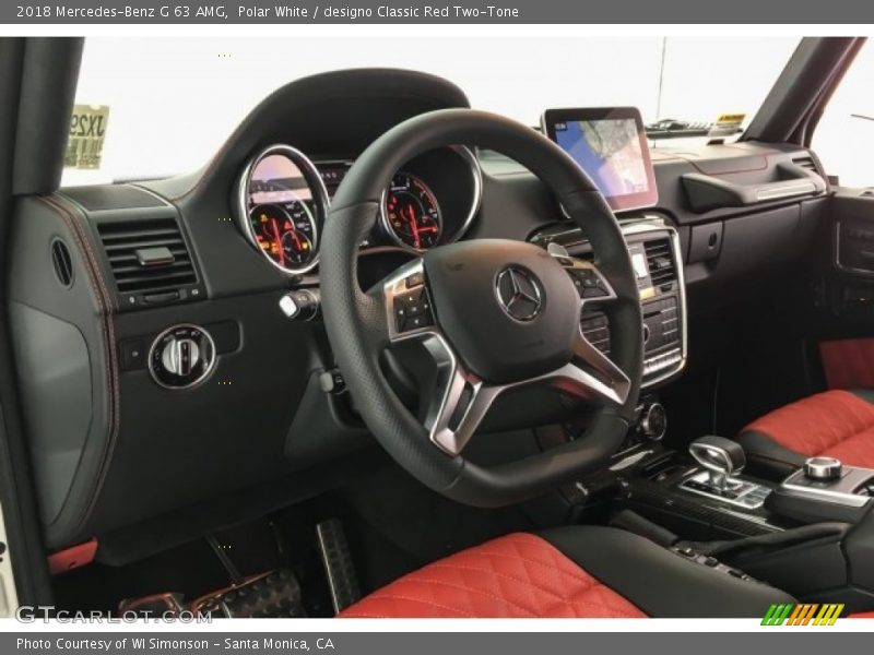 Polar White / designo Classic Red Two-Tone 2018 Mercedes-Benz G 63 AMG