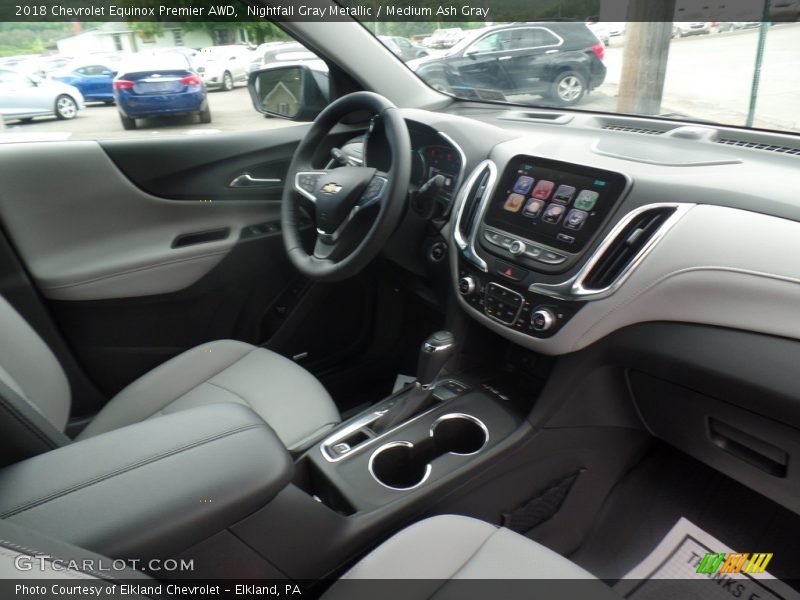 Nightfall Gray Metallic / Medium Ash Gray 2018 Chevrolet Equinox Premier AWD