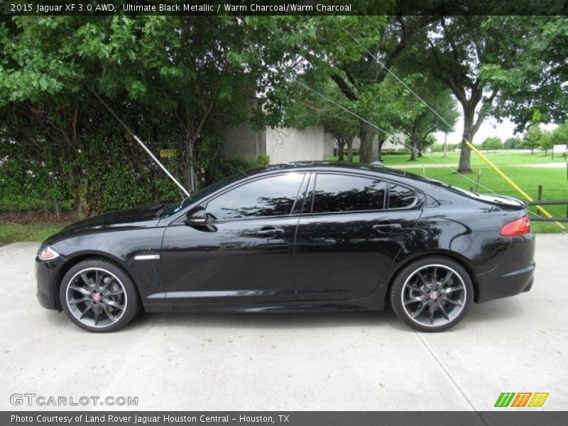 Ultimate Black Metallic / Warm Charcoal/Warm Charcoal 2015 Jaguar XF 3.0 AWD