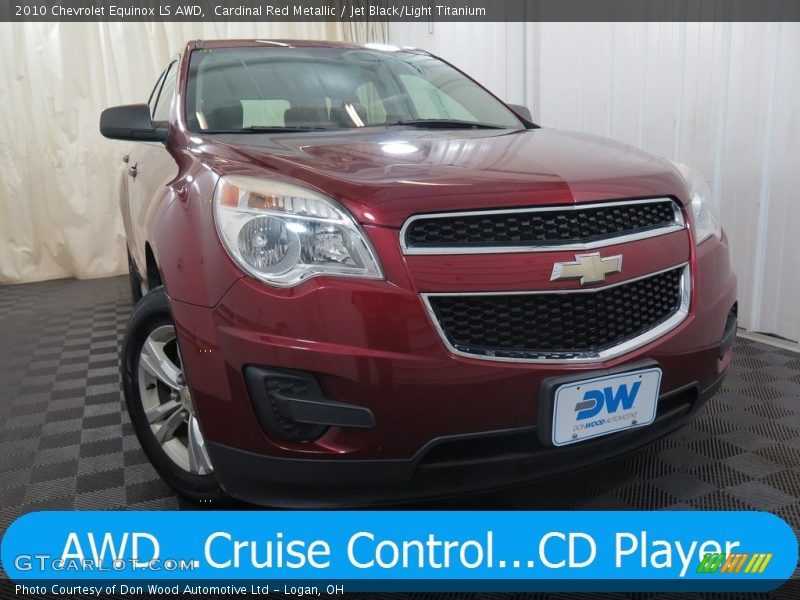 Cardinal Red Metallic / Jet Black/Light Titanium 2010 Chevrolet Equinox LS AWD