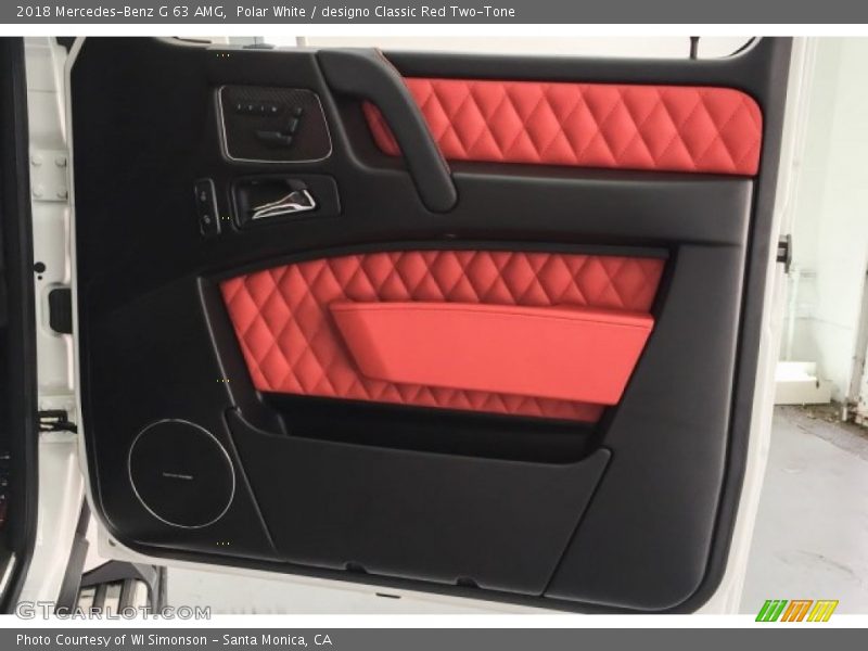 Polar White / designo Classic Red Two-Tone 2018 Mercedes-Benz G 63 AMG