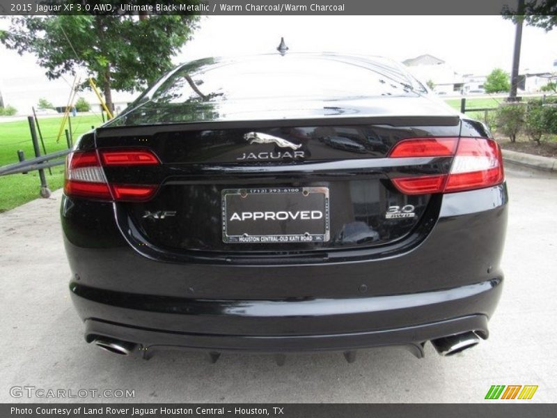 Ultimate Black Metallic / Warm Charcoal/Warm Charcoal 2015 Jaguar XF 3.0 AWD