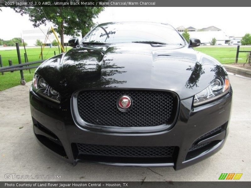 Ultimate Black Metallic / Warm Charcoal/Warm Charcoal 2015 Jaguar XF 3.0 AWD