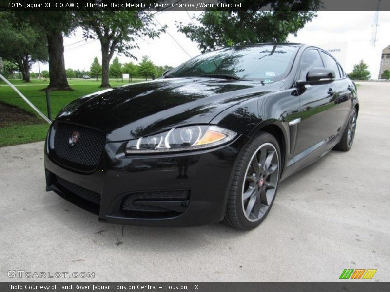 Ultimate Black Metallic / Warm Charcoal/Warm Charcoal 2015 Jaguar XF 3.0 AWD