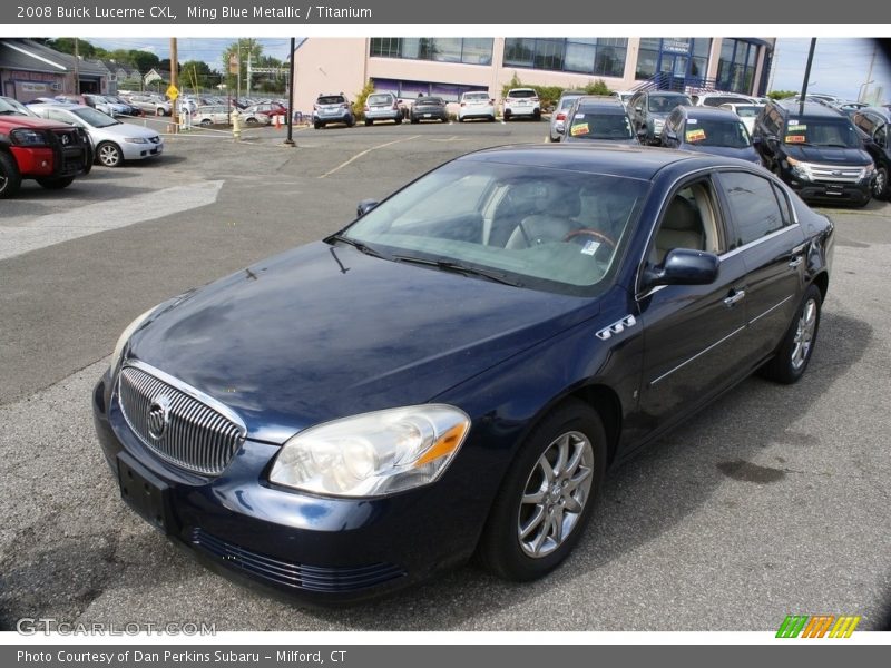 Ming Blue Metallic / Titanium 2008 Buick Lucerne CXL
