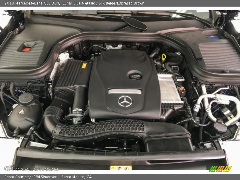 Lunar Blue Metallic / Silk Beige/Espresso Brown 2018 Mercedes-Benz GLC 300