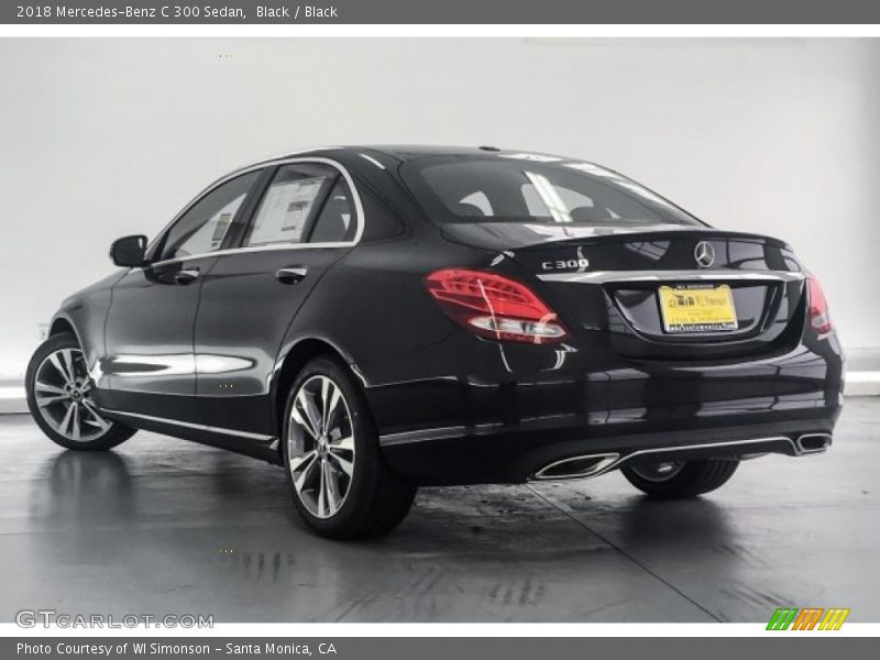 Black / Black 2018 Mercedes-Benz C 300 Sedan