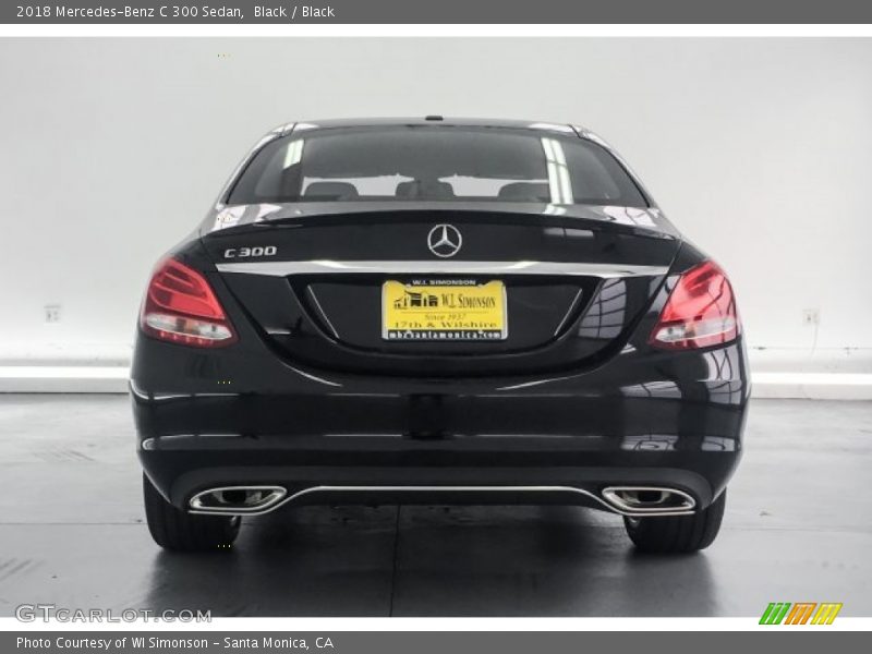 Black / Black 2018 Mercedes-Benz C 300 Sedan