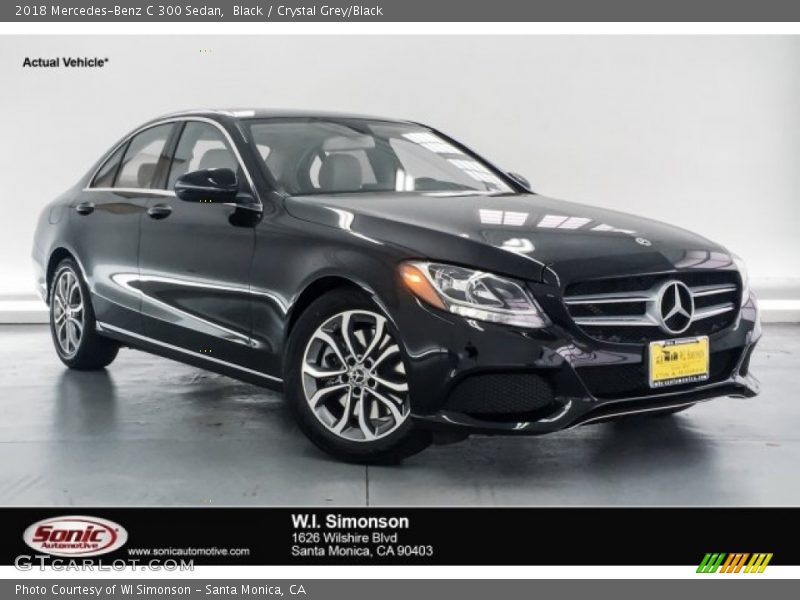 Black / Crystal Grey/Black 2018 Mercedes-Benz C 300 Sedan