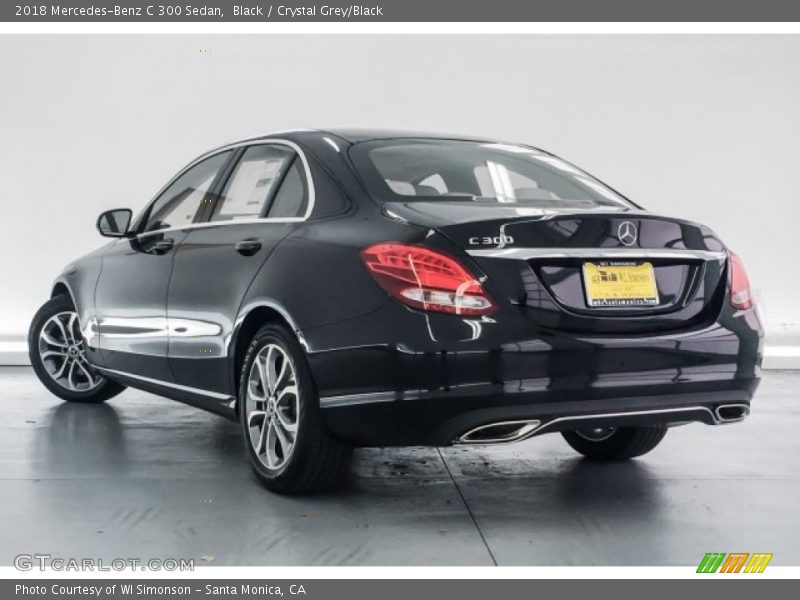 Black / Crystal Grey/Black 2018 Mercedes-Benz C 300 Sedan