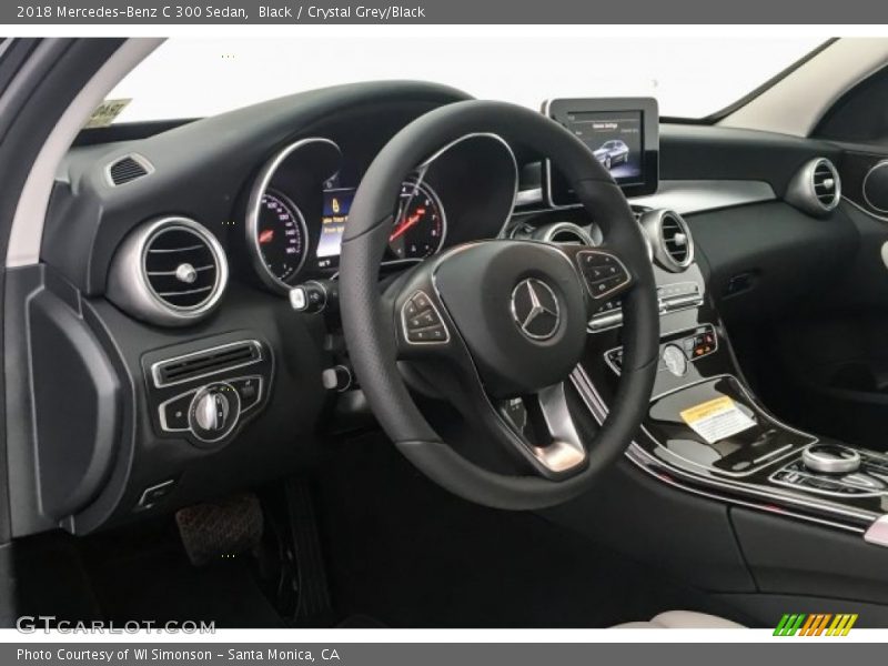 Black / Crystal Grey/Black 2018 Mercedes-Benz C 300 Sedan