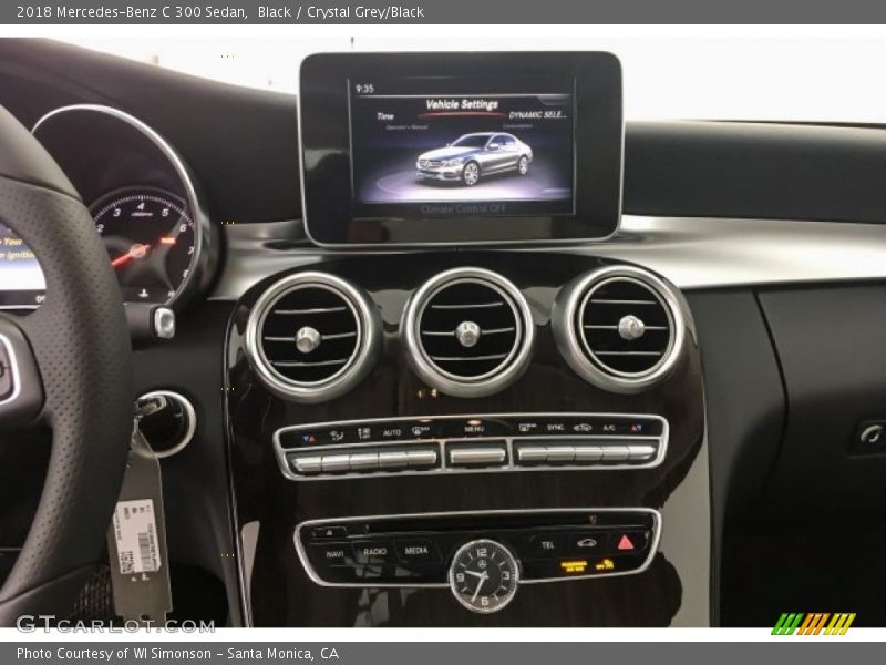 Black / Crystal Grey/Black 2018 Mercedes-Benz C 300 Sedan