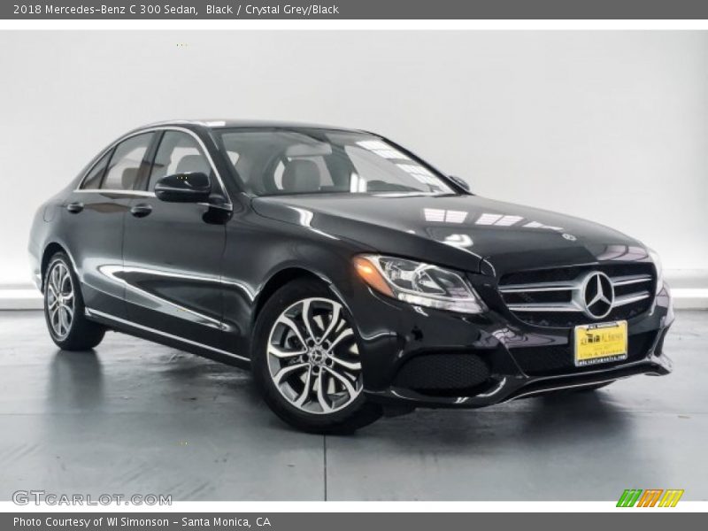 Black / Crystal Grey/Black 2018 Mercedes-Benz C 300 Sedan