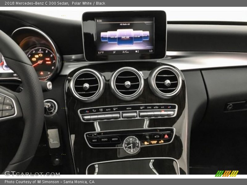 Polar White / Black 2018 Mercedes-Benz C 300 Sedan