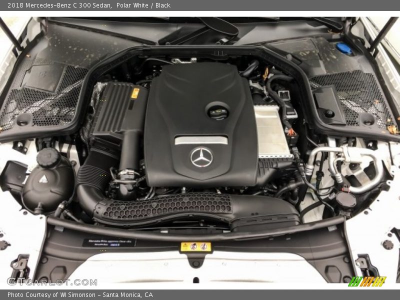 Polar White / Black 2018 Mercedes-Benz C 300 Sedan